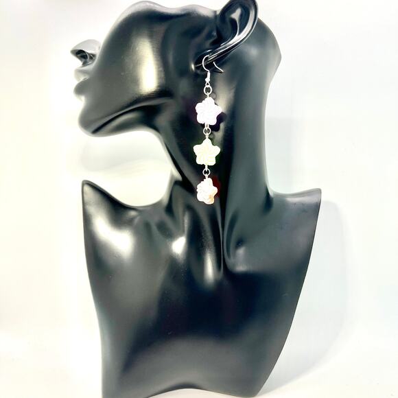 Sugar Star Earrings - Cute Pastel Kawaii Jewelry - Fun Sparkly Accessory - Picture 6 of 8